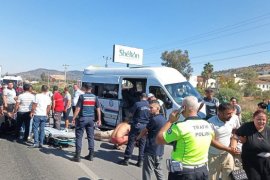 Milas-Bodrum Yolunda Feci Kaza: 1 Ölü, 11 Yaralı