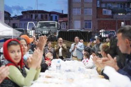 Milas Belediyesi geleneksel iftar yemekleri sona erdi