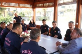 BAŞKAN TOPUZ İTFAİYE PERSONELLERİNİN HAFTASINI KUTLADI