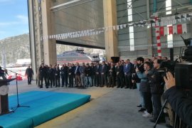 Ören’deki Avrupa’nın en büyük yat yapım, bakım ve çekek yeri  “TERSAN MARINE”, Bakan Uraloğlu’nun katılımıyla açıldı..