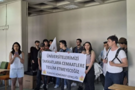 Türkiye Komünist Gençliği, Eski Ensar Vakfı Başkanının Üniversite Dekanlığına Atanmasını Protesto Etti