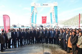 Ören’deki Avrupa’nın en büyük yat yapım, bakım ve çekek yeri  “TERSAN MARINE”, Bakan Uraloğlu’nun katılımıyla açıldı..