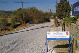 Milas Belediyesi Kırsal Mahallelerdeki Yol Yapım Çalışmalarını Sürdürüyor