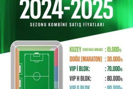 2024-2025 futbol sezonu kombine bilet satışı başlıyor