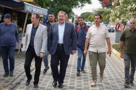 BAŞKAN TOPUZ SELİMİYE PAZARI’NI ZİYARET ETTİ