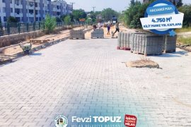 Milas Belediyesi’nden İlçe Merkezi ve Kırsal Mahallelerde Parke Kaplama Çalışmaları