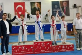 Minik Taekwondoculardan 14 Madalya