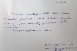 MHP Milas’ta ilginç istifalar