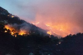 DATÇA YANGINI ÖNCEKİ GECE BOYUNCA SÜRDÜ