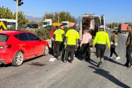 Motorsiklet sürücüsü yaralandı…