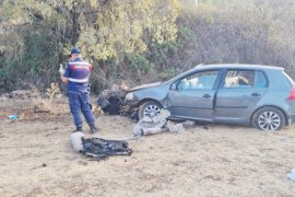 Otomobilin sürücüsü, kaza yerinde can verdi  