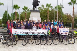 Diyabete karşı pedalladılar