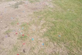 Güllük Futbol Sahasının Hali Tepki Çekiyor