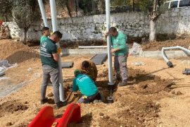 Milas Belediyesi park yapım ve çevre düzenleme çalışmalarına devam ediyor