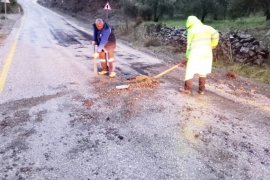 Muğla Büyükşehir Belediyesi’nden yağmur mesaisi