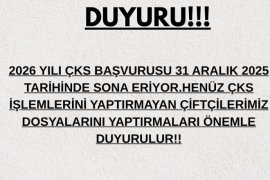 ÇKS ve Tarım Sayımında Son Günler