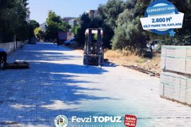 Milas Belediyesi’nden İlçe Merkezi ve Kırsal Mahallelerde Parke Kaplama Çalışmaları