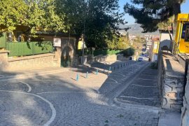 PTT Merkez Önündeki Uncular Caddesi, Hadi Eskişar Konağı Restorasyonu Nedeniyle Kapalı