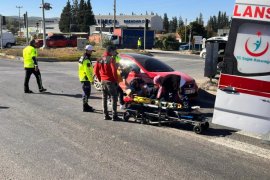 Motorsiklet sürücüsü yaralandı…