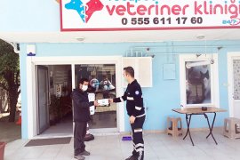 Büyükşehirden veteriner kliniklerine maske