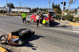 Motorsiklet sürücüsü yaralandı…