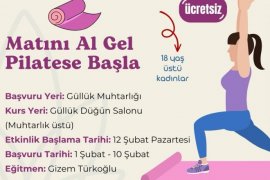 Güllük'te Ücretsiz Pilates Kursu Başlıyor