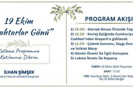 Milas’ta Muhtarlar Günü Kutlaması 20 Ekim’de