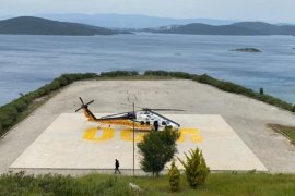 Orman yangın söndürme helikopterleri Milas’ta konuçlandı