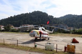 Muğla’da İlk Yangın Helikopteri Marmaris’te Göreve Başladı