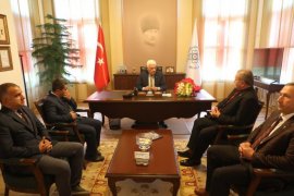 Şoförler Odası Başkanlarından Başkan Gürün’e Teşekkür Ziyareti
