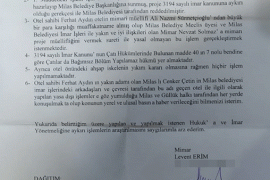 Belediye meclisine gelen ilginç mektup