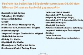 Bodrum’da 23 mahalleye 24 saat su yok