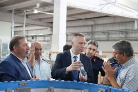 İlçe Protokolünden Labranda Su Tesislerine Ziyaret