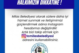 Milas Belediyesi Teknik Sorunları Aşmak İçin Yeni Instagram Hesabı Açtı
