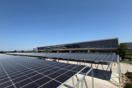 Milas-Bodrum Havalimanı’nda güneş enerjisi santrali kurulumu tamamlandı
