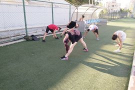 Atletizm sporcuları sahadaydı