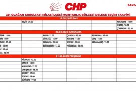 CHP Milas’ta Mahalle Delege Seçimleri 15 Ağustos’ta Başlıyor
