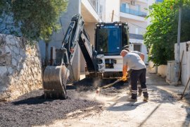 Doğalgaz Çalışmalarının Ardından Yol Tamiratı Başladı