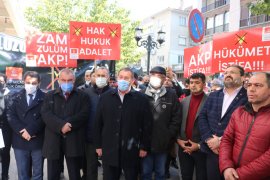 Elektrik zammına miting gibi protesto!  “YANAN FATURALAR DEĞİL CEBİMİZ”