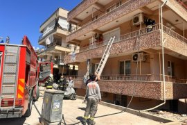 Milas’ta Apartman Dairesinde Yangın Paniği