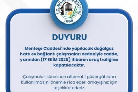 Menteşe Caddesi Trafiğe Kapatılacak