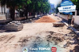 Milas Belediyesi’nden İlçe Merkezi ve Kırsal Mahallelerde Parke Kaplama Çalışmaları