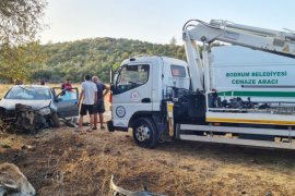 Otomobilin sürücüsü, kaza yerinde can verdi  