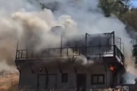 Mazı Mahallesi’nde Yangına Havadan ve Karadan Müdahale