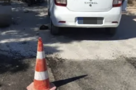 Belediye Personeline Yol Çalışması Sırasında Araç Çarptı