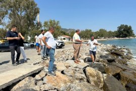 Başkan Topuz ve Belediye Ekipleri Hafta Sonu Alandaydı