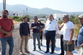 Başkan Topuz Yol Çalışmalarını Yerinde İnceledi