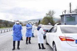 Şehir giriş ve çıkışlarında koronavirüs tedbirleri arttırıldı