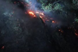 Denizli Buldan’dan başlayıp Aydın Buharkent’e Sıçrayan Yangını Söndürme Çalışmaları Sürüyor