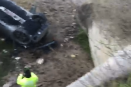 Milas Ofis Kavşağı’nda Yine Kaza: Araçlar Savruldu, Biri Kanala Uçtu